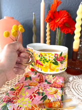 Load image into Gallery viewer, Flamingo Tutti Frutti Stackable Mug
