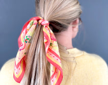 Load image into Gallery viewer, Flamingo Tutti Frutti 100% Silk Sqaure/Bandana