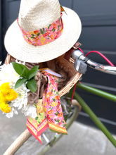 Load image into Gallery viewer, Flamingo Tutti Frutti 100% Silk Twilly