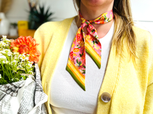 Load image into Gallery viewer, Giraffe Tutti Frutti Silk Twilly