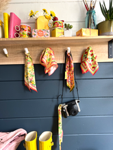 Load image into Gallery viewer, Flamingo Tutti Frutti 100% Silk Sqaure/Bandana