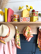 Load image into Gallery viewer, Giraffe Tutti Frutti Silk Twilly