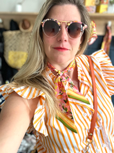 Load image into Gallery viewer, Giraffe Tutti Frutti Silk Twilly