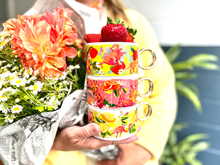 Load image into Gallery viewer, Strawberry Doodle Tutti Frutti Stackable Mug
