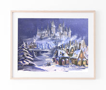 Load image into Gallery viewer, Wizard Castle Winterscape Print
