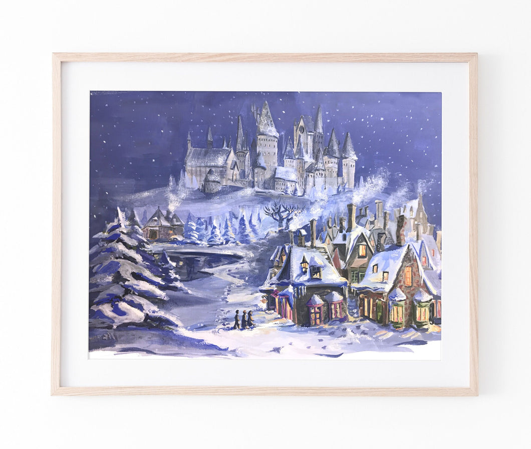Wizard Castle Winterscape Print
