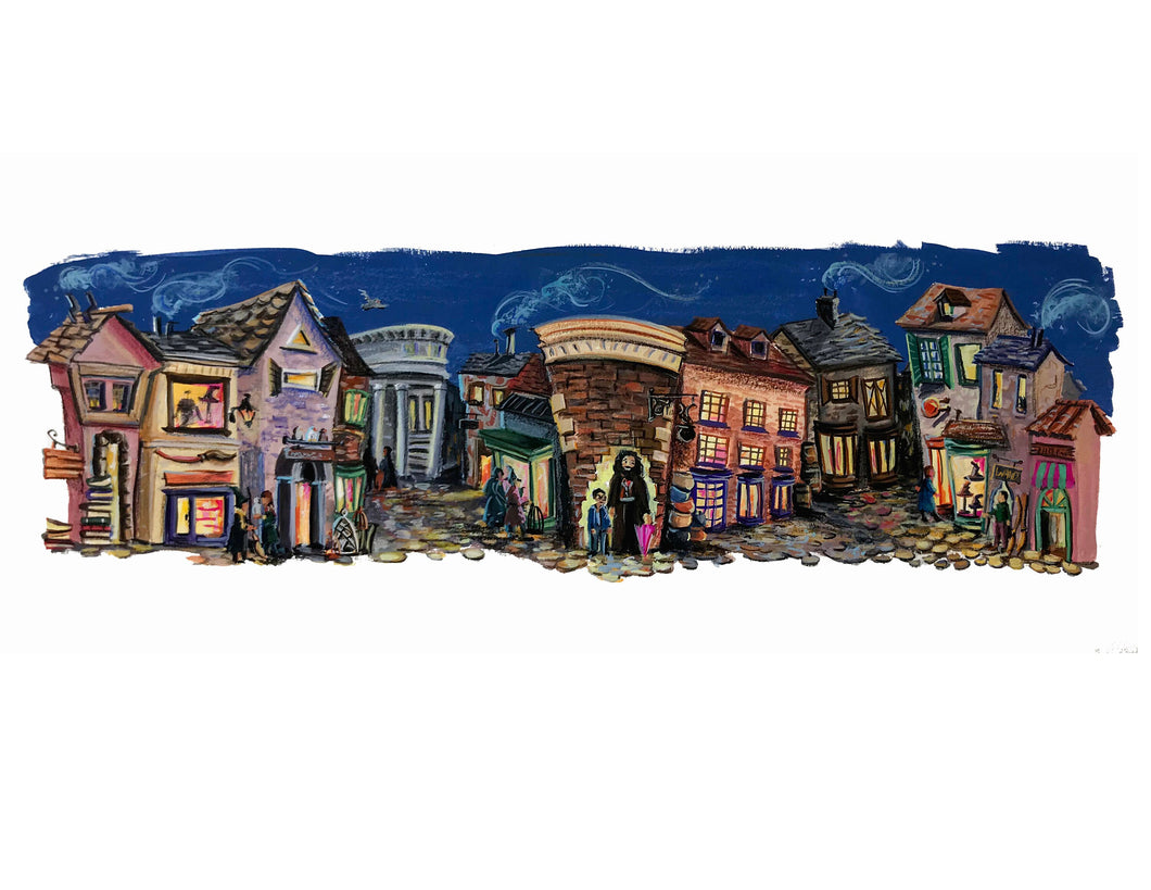 Wizard Town Inspired Print 8.5x11